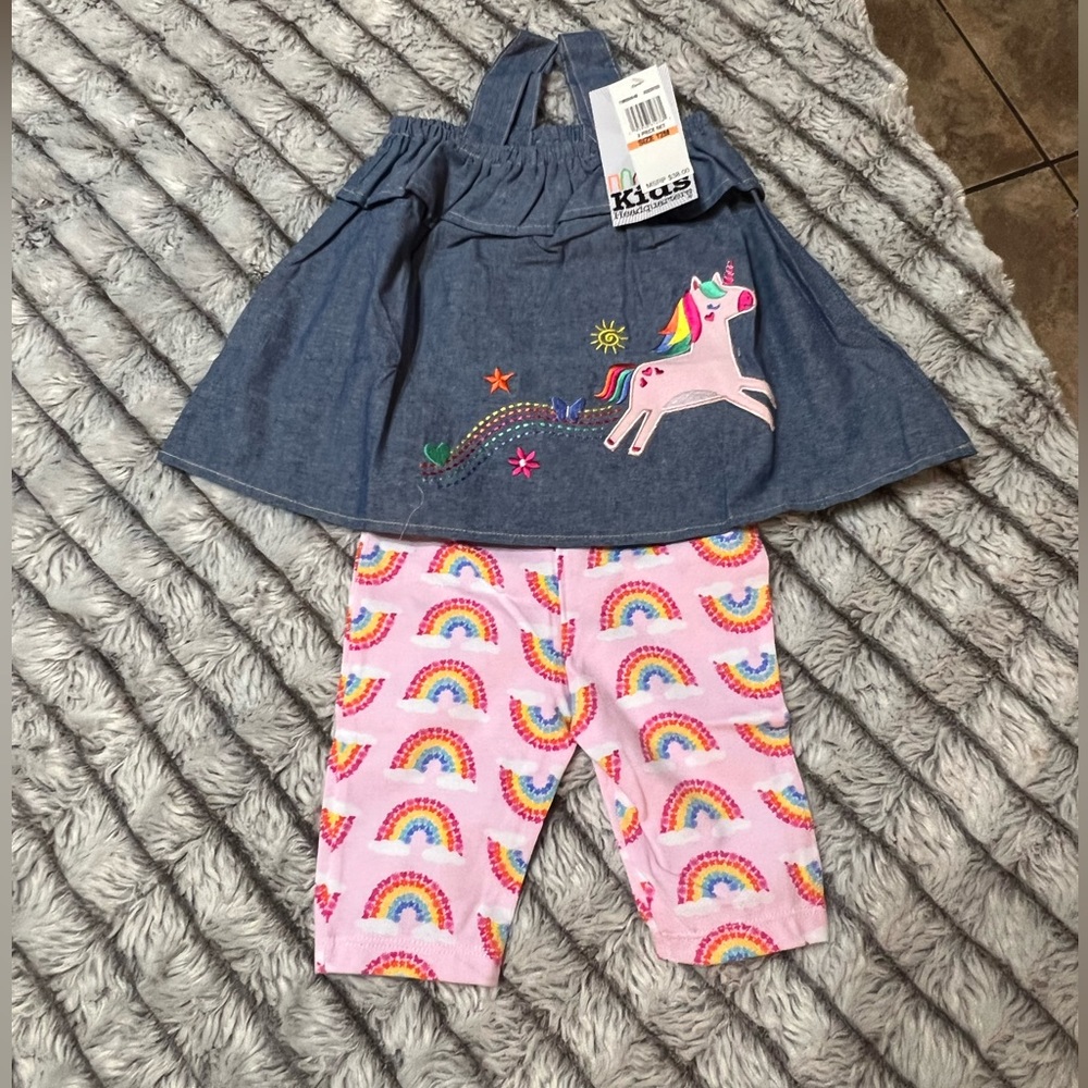 Kids Headquarters Unicorn and Rainbow Set NWT